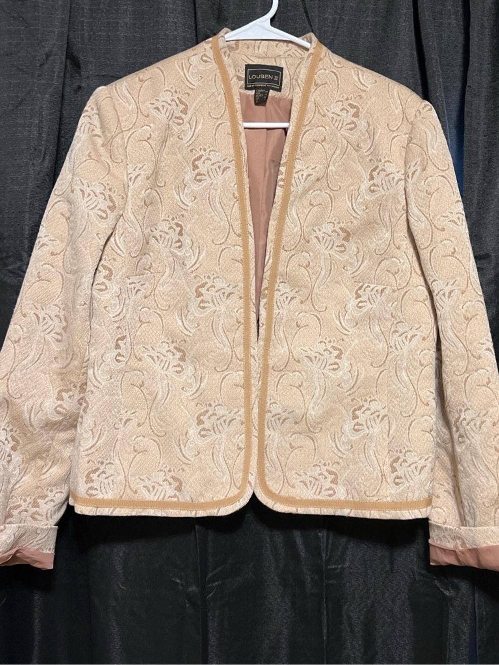 Louben II Peach-Tan Textured Jacket